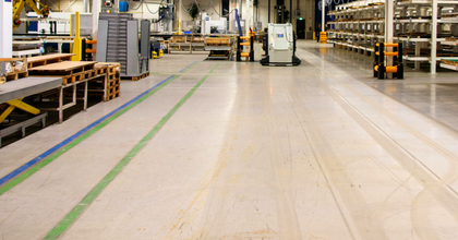 Production Floor Sweeping & Scrubbing