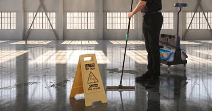 Warehouse Floor Sweeping & Scrubbing